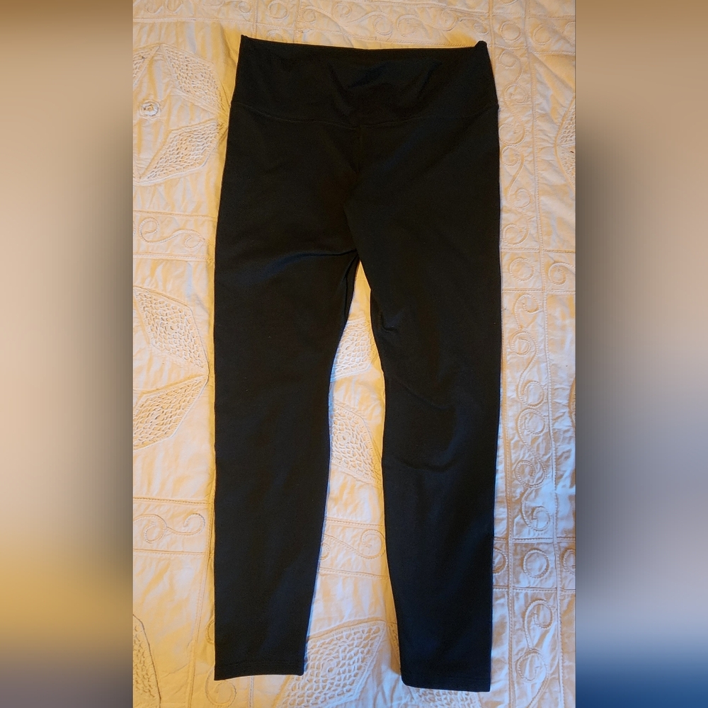 Fabletics PowerHold Black Leggings, XXL